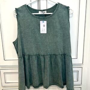 BNWT MUSTARD SEED Heathered olive swing tank